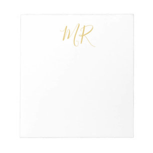Professionelles klassisches Monogramm-Minimalist P Notizblock