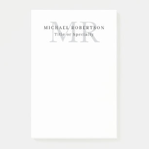 Professionelles klassisches Monogramm-Minimalist P Post-it Klebezettel