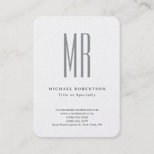 Professionelles klassisches Monogramm-Minimalist P Visitenkarte