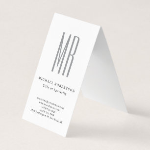 Professionelles klassisches Monogramm-Minimalist P Visitenkarten