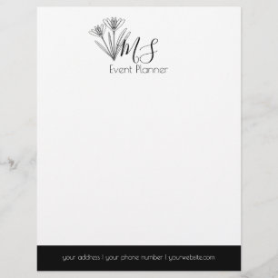 Professionelles Logo - Minimalistischer Eventplane Briefbogen