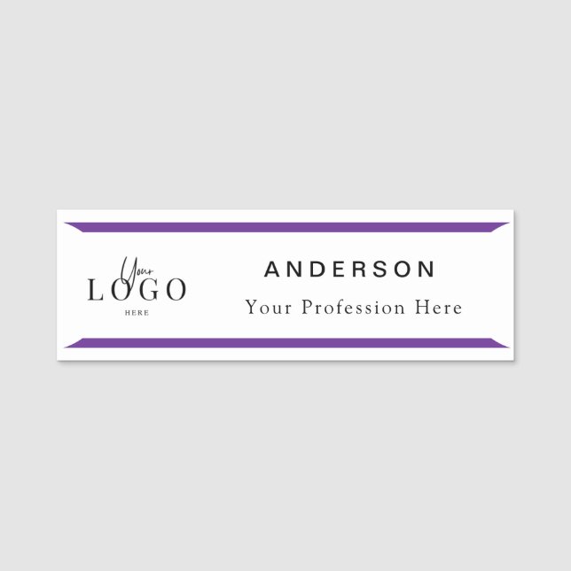 Professionelles Logo Namensschild (Vorderseite)