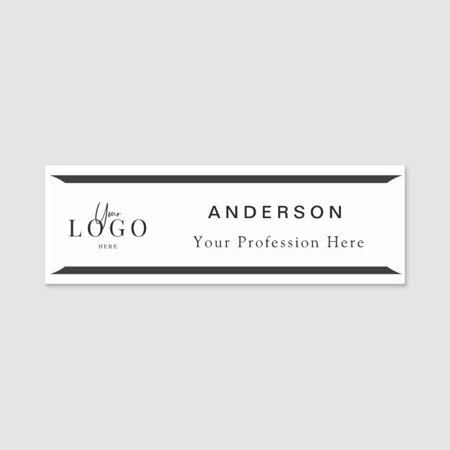 Professionelles Logo Namensschild (Vorderseite)