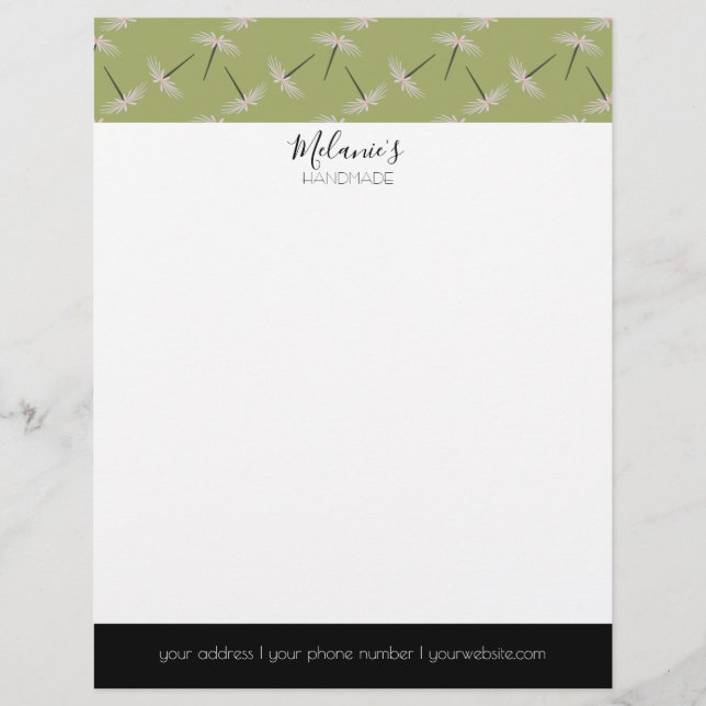 Professionelles Logo - Pixie Blumenmuster Briefbogen (Vorderseite)