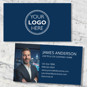 Professionelles Logo Profilfoto Minimalistisch Nav Visitenkarte