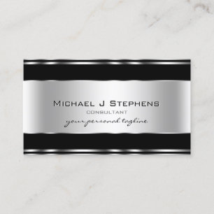 Professionelles Metall Elegantes Modernes Silber S Visitenkarte