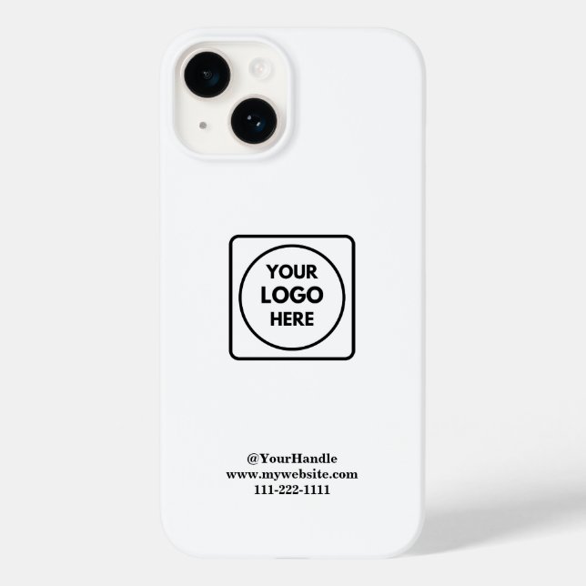 Professionelles minimalistisches Logo-Branding-iPh Case-Mate iPhone Hülle (Rückseite)