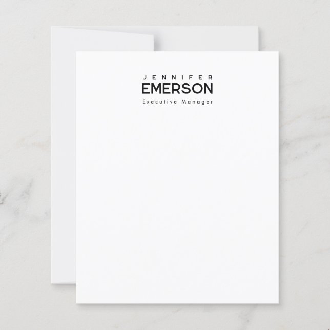 Professionelles minimalistisches modernes einfache (Vorderseite)