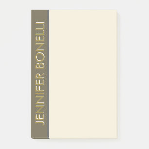 Professionelles minimalistisches modernes Name Gol Post-it Klebezettel