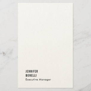 Professionelles minimalistisches modernes trendy briefpapier