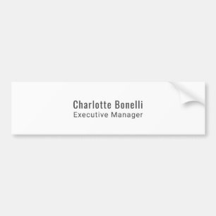 Professionelles modernes minimalistisches Design  Autoaufkleber