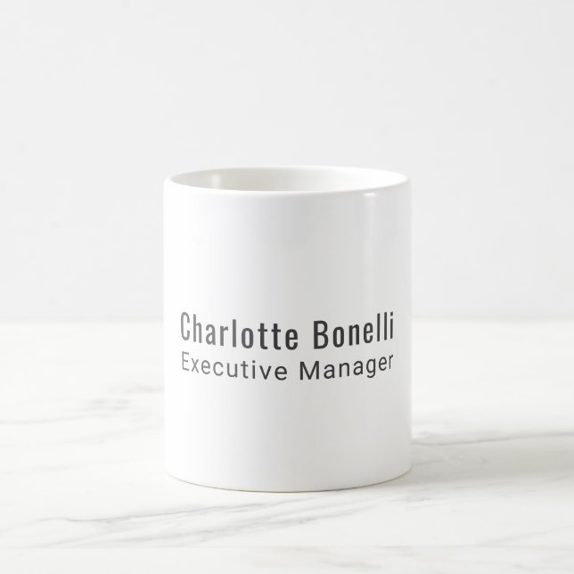 Professionelles modernes minimalistisches Design  Kaffeetasse (Mittel)