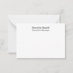 Professionelles modernes minimalistisches Design  Mitteilungskarte
