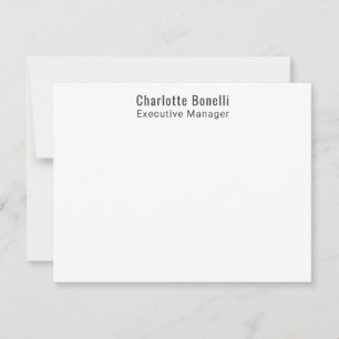 Professionelles modernes minimalistisches Design  Mitteilungskarte