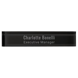 Professionelles modernes minimalistisches Design  Namensplakette