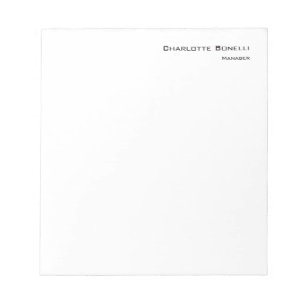 Professionelles modernes minimalistisches Design Notizblock