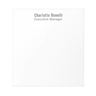 Professionelles modernes minimalistisches Design Notizblock