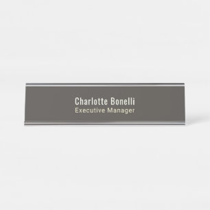 Professionelles modernes minimalistisches Design  Schreibtischnamensplakette