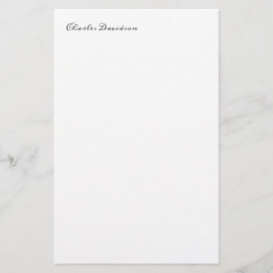 Professionelles modernes minimalistisches einfache briefpapier