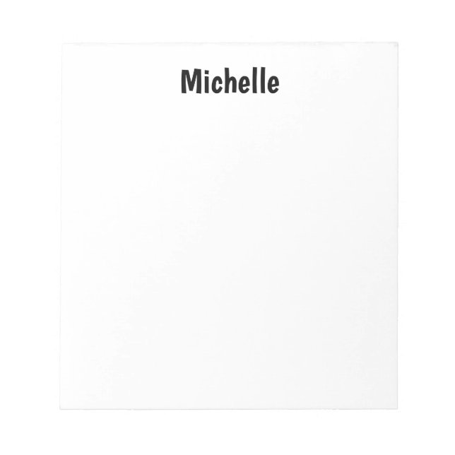 Professionelles modernes minimalistisches einfache notizblock (Vorderseite)