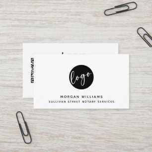 Professionelles modernes minimalistisches Logo QR- Visitenkarte