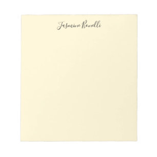 Professionelles modernes minimalistisches Pastell- Notizblock