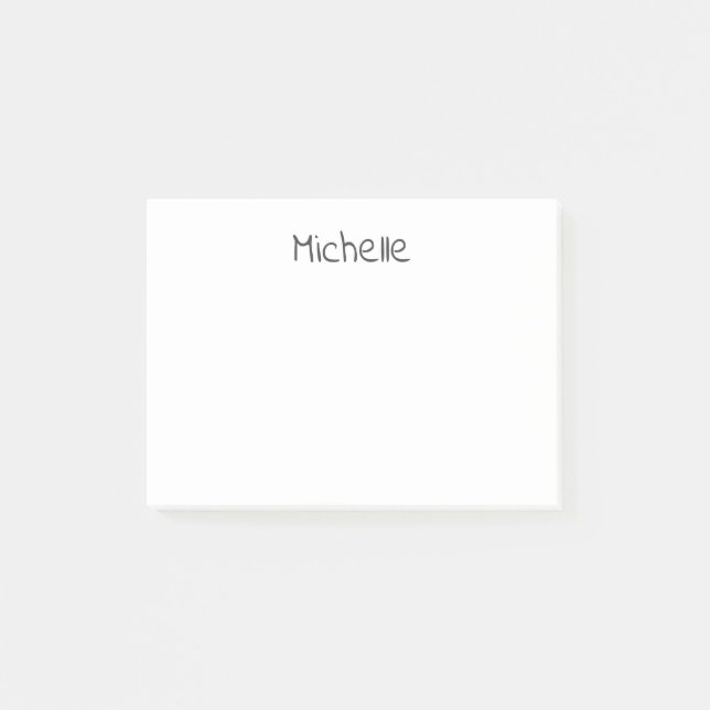 Professionelles modernes minimalistisches schlicht post-it klebezettel (Vorderseite)
