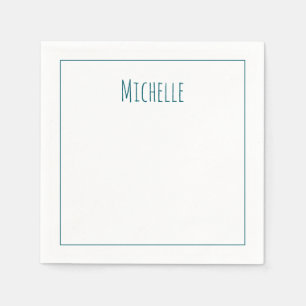 Professionelles modernes minimalistisches schlicht serviette