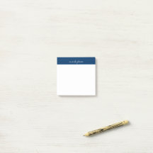 Professionelles modernes navyblaues Monogramm Voll