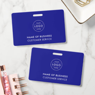 Professionelles Navy Blau Firmenlogo Ausweis