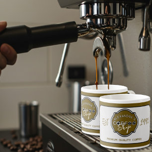 Professionelles personalisiertes Logo für Kaffeesp Espressotasse