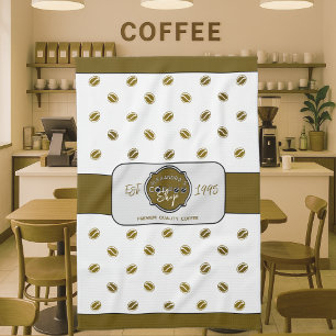 Professionelles personalisiertes Logo für Kaffeesp Geschirrtuch