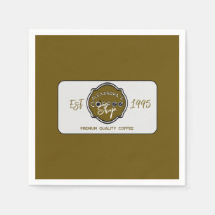 Professionelles personalisiertes Logo für Kaffeesp Serviette