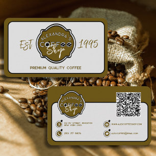 Professionelles personalisiertes Logo für Kaffeesp Visitenkarte