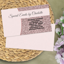 Professionelles Pinkes Faux Glitter Vorderseite Bl