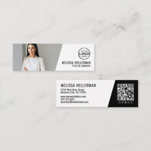 Professionelles QR-Code-Foto-Logo Mini Visitenkarte