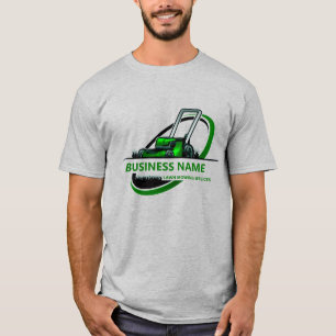 Professionelles Rasenmähen Landschaftsbau Benutzer T-Shirt