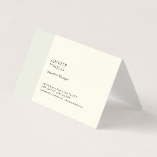 Professionelles, schlichtes, minimalistisches Meer Visitenkarten