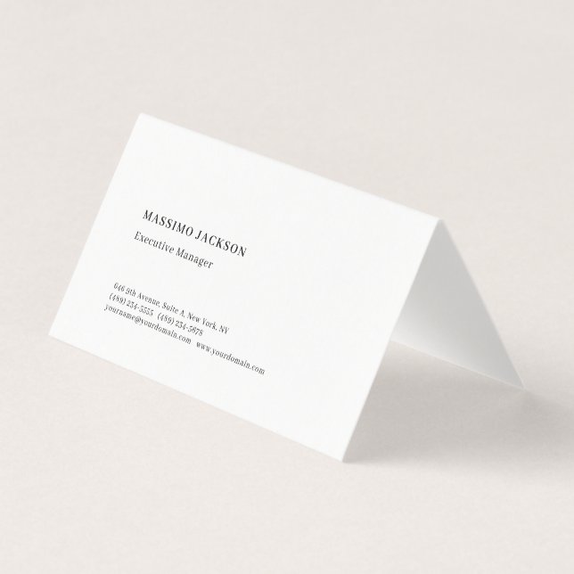 Professionelles, schlichtes, minimalistisches, mod visitenkarten (Vorderseite)