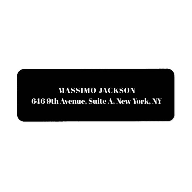 Professionelles Schwarz modernes minimalistisches  (Vorne)