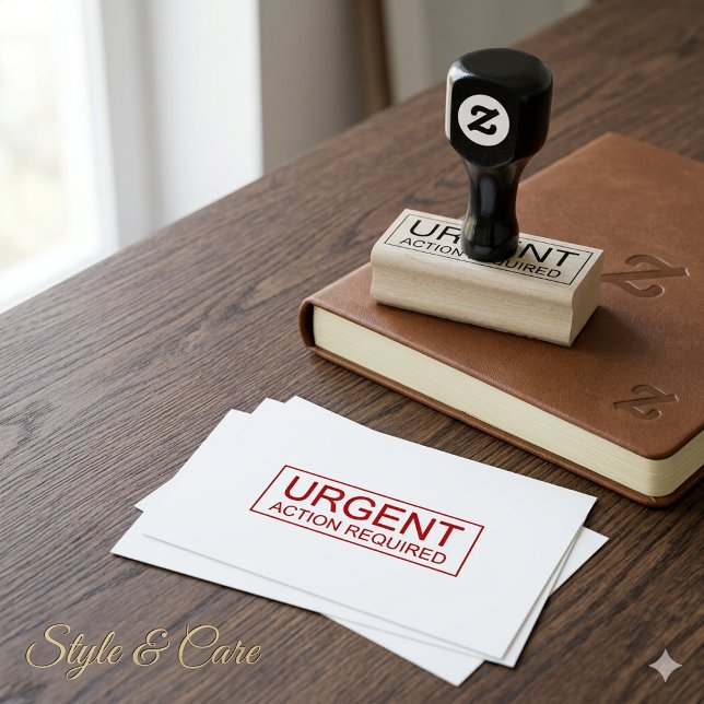 Professionelles Sofortmaßnahme-Büro Gummistempel (Professional Urgent Action Required Office Rubber Stamp)