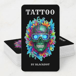 Professionelles Tattoo-Studio Tattoo Shop & Tätowi Visitenkarte
