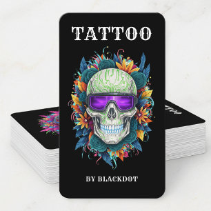 Professionelles Tattoo-Studio Tattoo-Shop Tätowier Visitenkarte