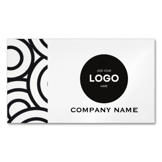 Professionelles Unternehmenslogo & QR-Code Magnetische Visitenkarte (Vorderseite)