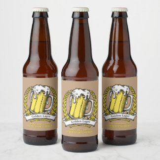 Professionelles Vintage-Sketch-Bier anpassen Bierflaschenetikett