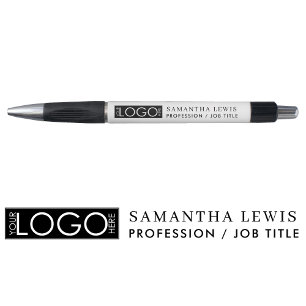 Professionelles Werbegeschäftslogo & Text Kugelschreiber