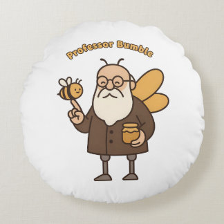 Professor Bumble Round Pillow Rundes Kissen