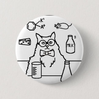 Professor Cat Button