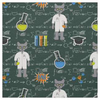 Professor Cat Fabric Stoff
