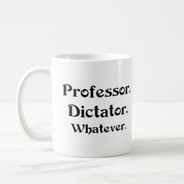 Professor Diktator Kaffeetasse (Links)